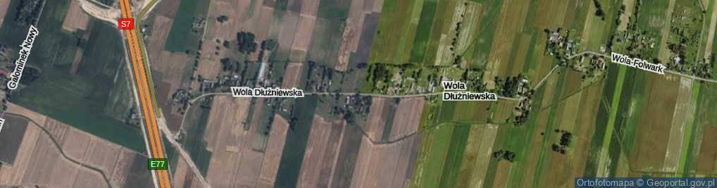 Zdjęcie satelitarne Wola Dłużniewska ul.